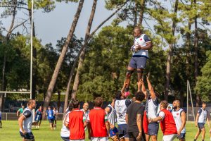 Le XV de France en préparation à Capbreton pour la Coupe du Monde 2023